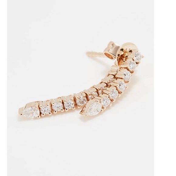 Elegant Gold and Silver Drop Earrings - Picture 8 of 10